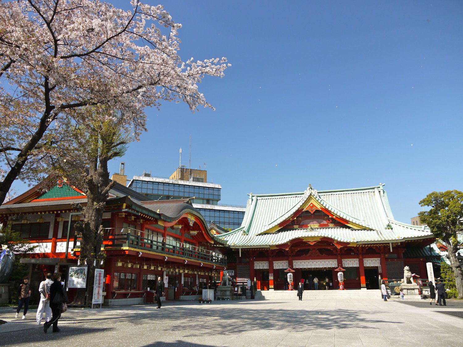 Kanda Myojin shrine grounds in Tokyo